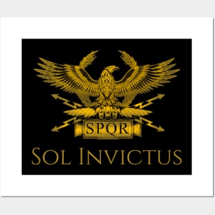 Ancient Rome Mythology Sol Invictus God SPQR Roman Eagle Posters and Art